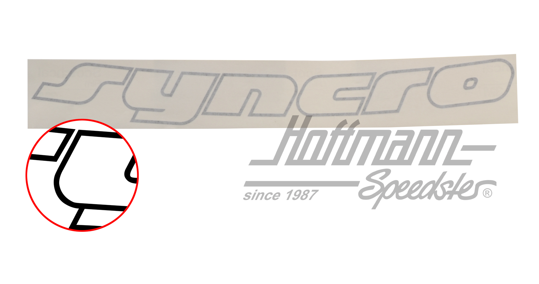 Sticker "Syncro", black, 460x45mm | 701 853 679 6BX | 408-6400