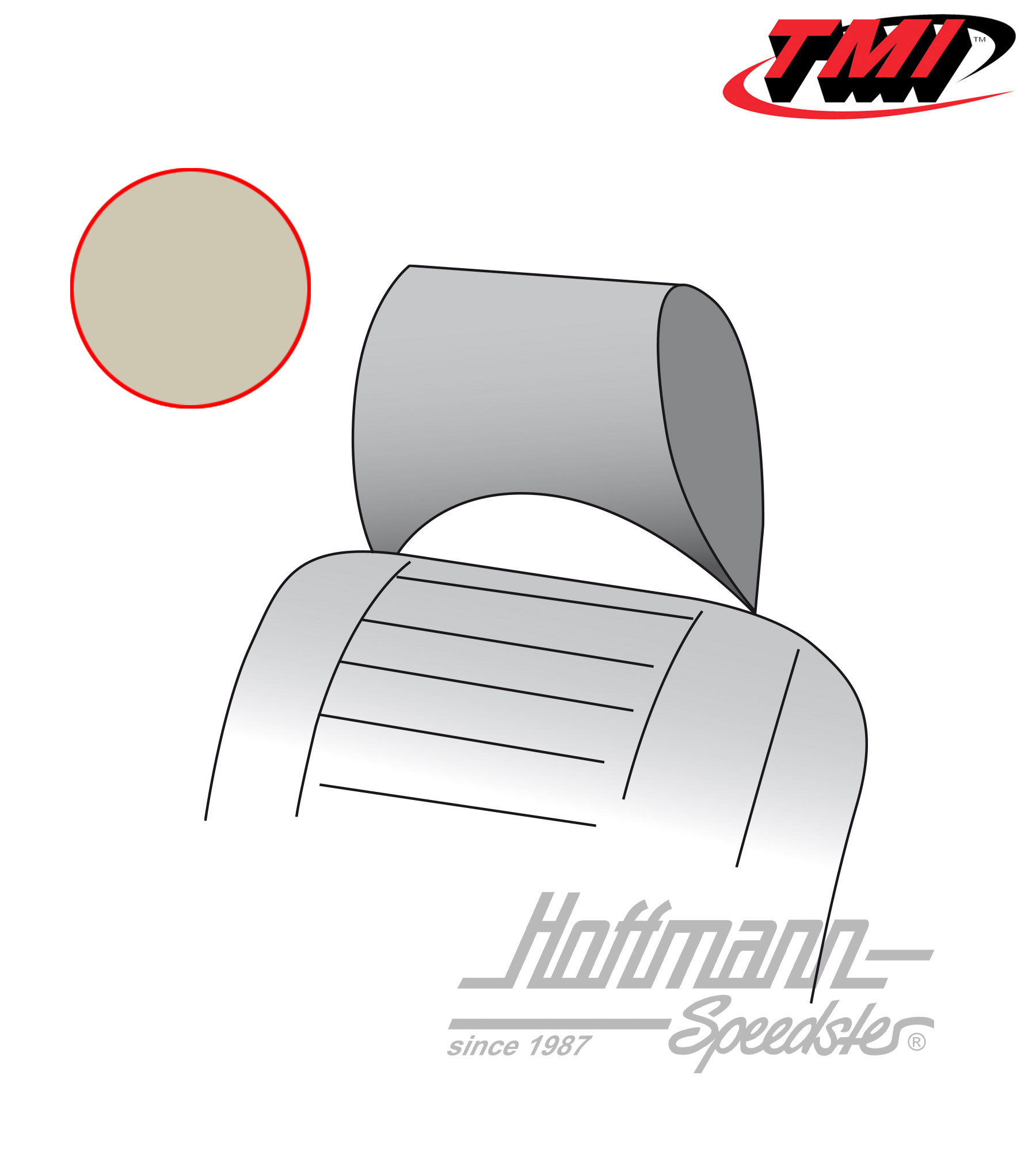 Headrest covers, Bus T2, 73-76, off-white | 43-2130-15 | 098-0640-50