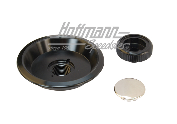 Door knob tray set, aluminium, black, 85-94 | EQ837003BL | 580-0114