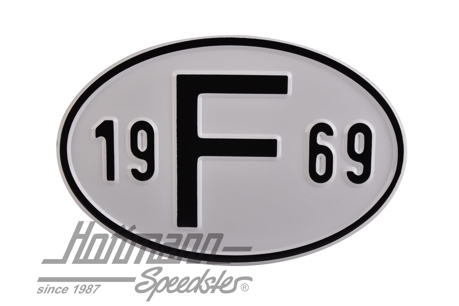 Nationality plate "F", alu, with year 1969 |  | 020-2399-69