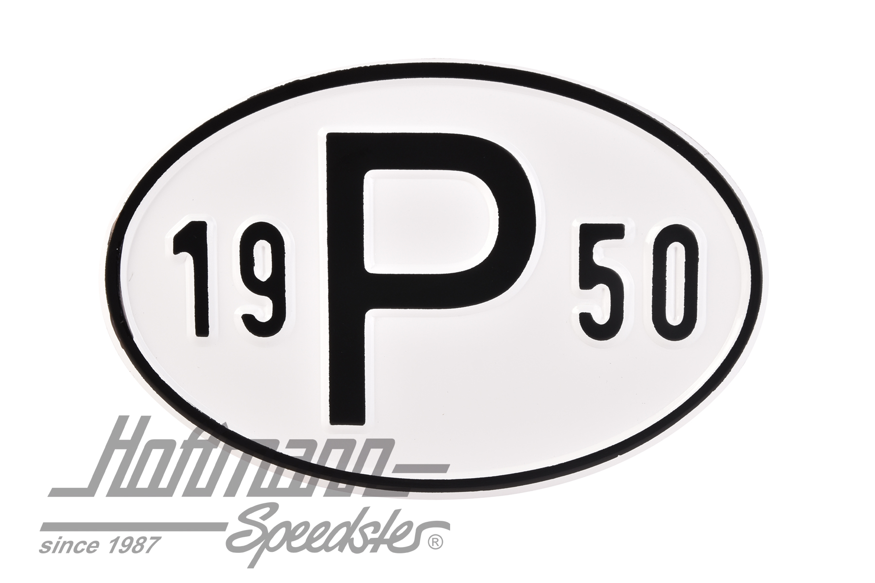 Nationality plate, alu, "P", with year 1950 |  | 020-2405-50