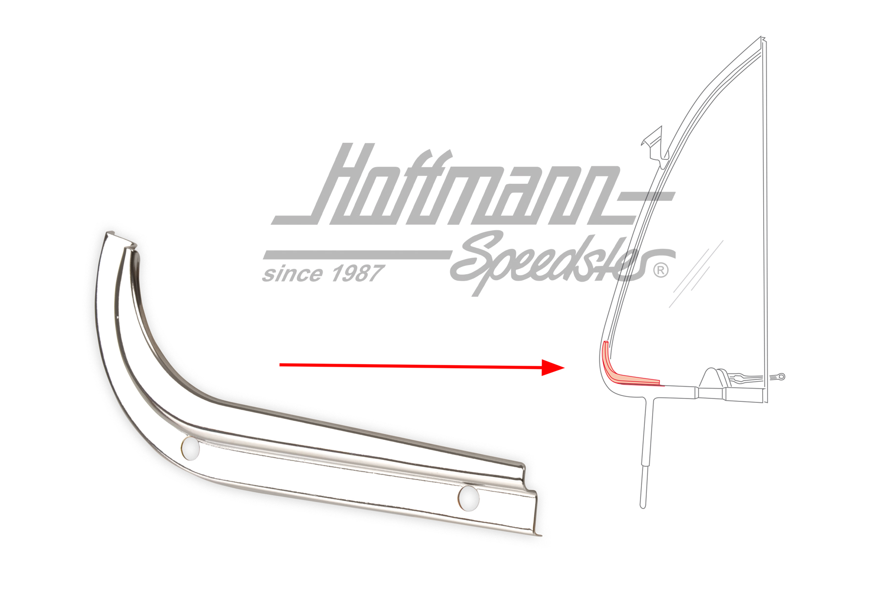 Cover, vent window, 10.52-7.64, left | 113 837 621 | 020-5194-31