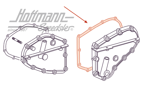 Seal, timing-chain case, 911, 65-67, right                                                          