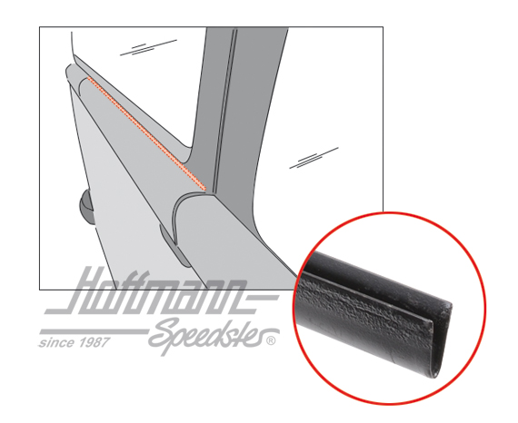 Clamping rail, side panel cover (long) | 211 843 818 lang | 096-0558-10