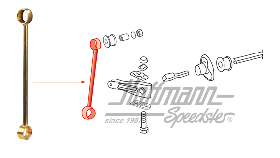 Stabilizer support, 911/912, front, 65-73                                                           