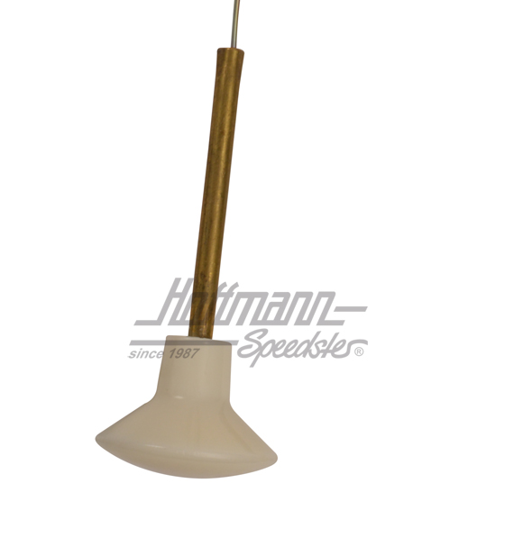 Hood release cable, front/rear, white                                                               