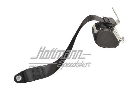 Retractor belt, rear, black, Sedan                                                                  