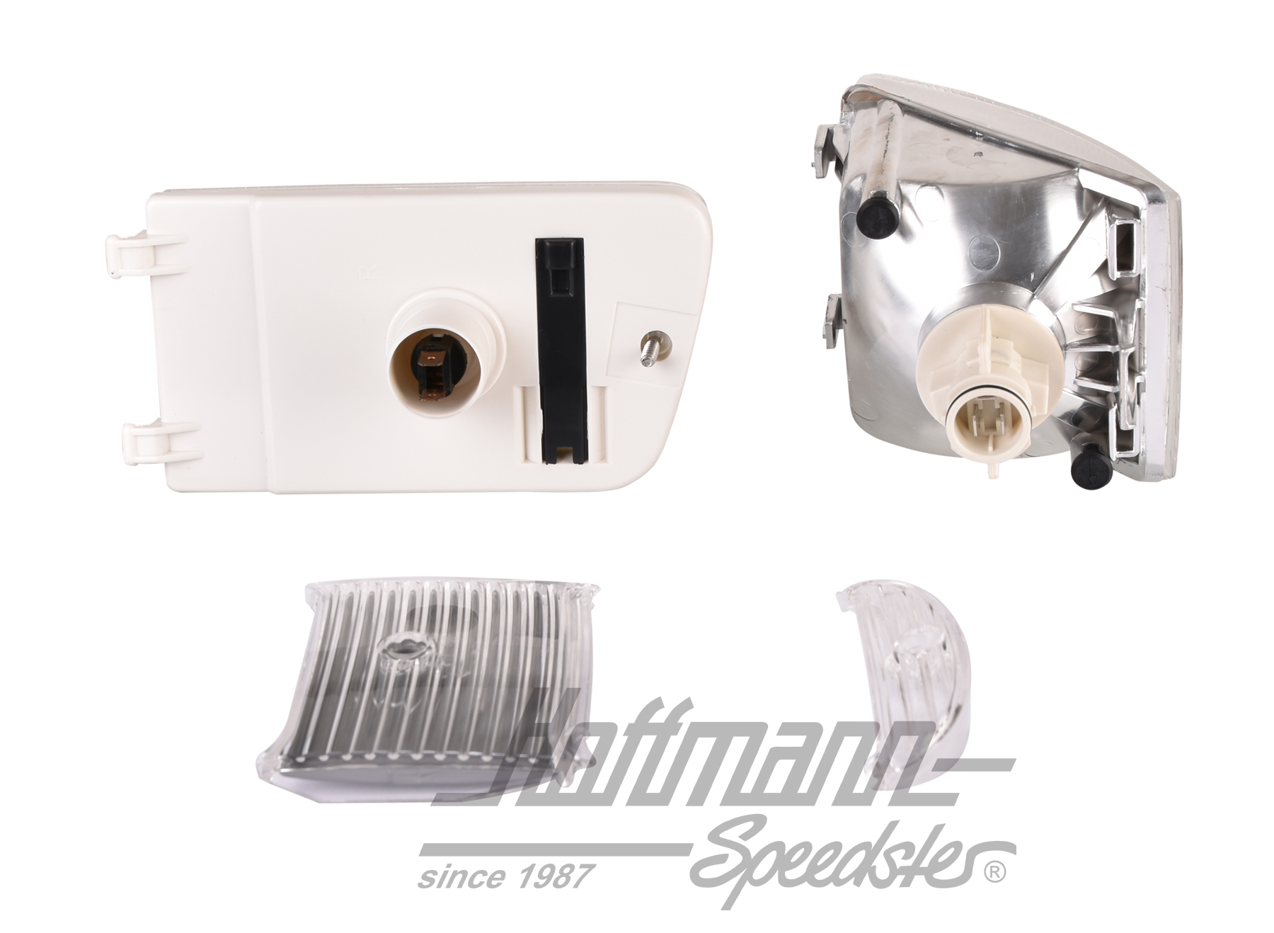 Turn indicator set, 964, white, right                                                               