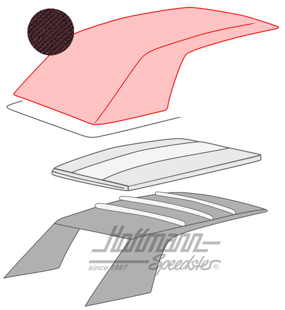 Convertible top, 1.79-7.93, Sonnenland, brown |  | 180-4912-70