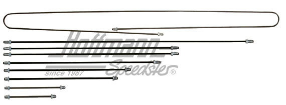 Brake line kit, Bus T2, 8.70-7.71, brake booster | 211 698 005 P | 090-3221