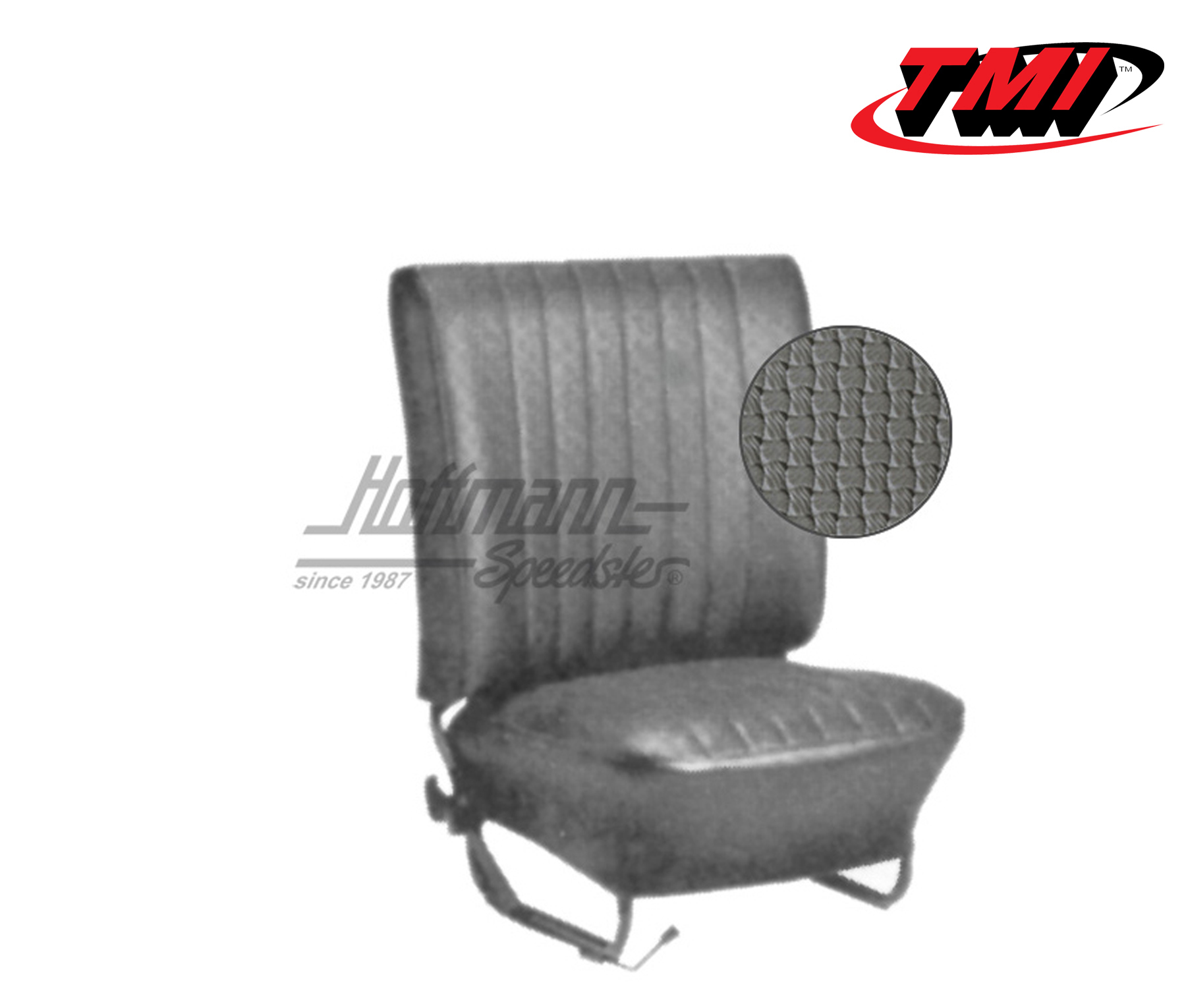 Seat upholstery, Sedan, 8.64-7.67, Basketweave, grey | 43-1124-06 | 055-5535