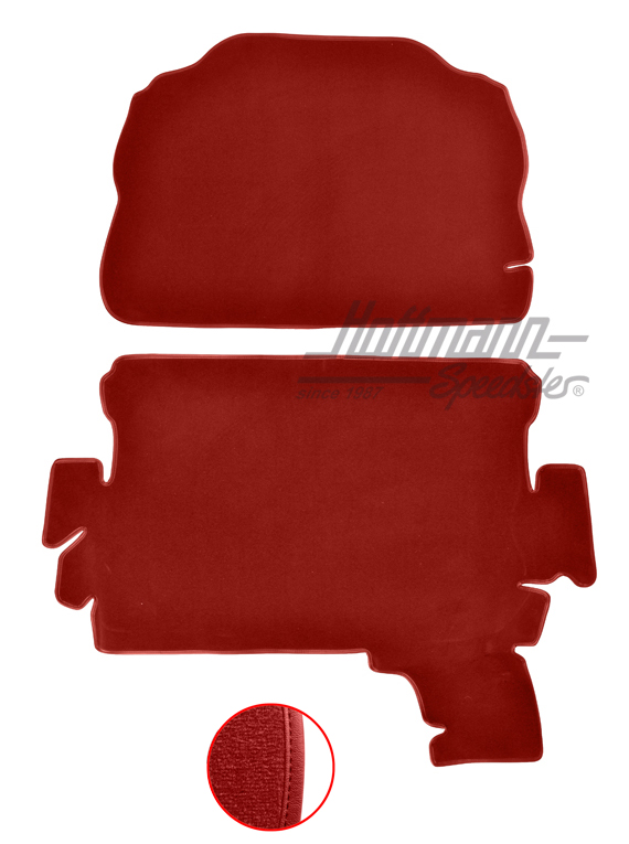 Trunk carpet kit, 1303, red |  | 026-6626