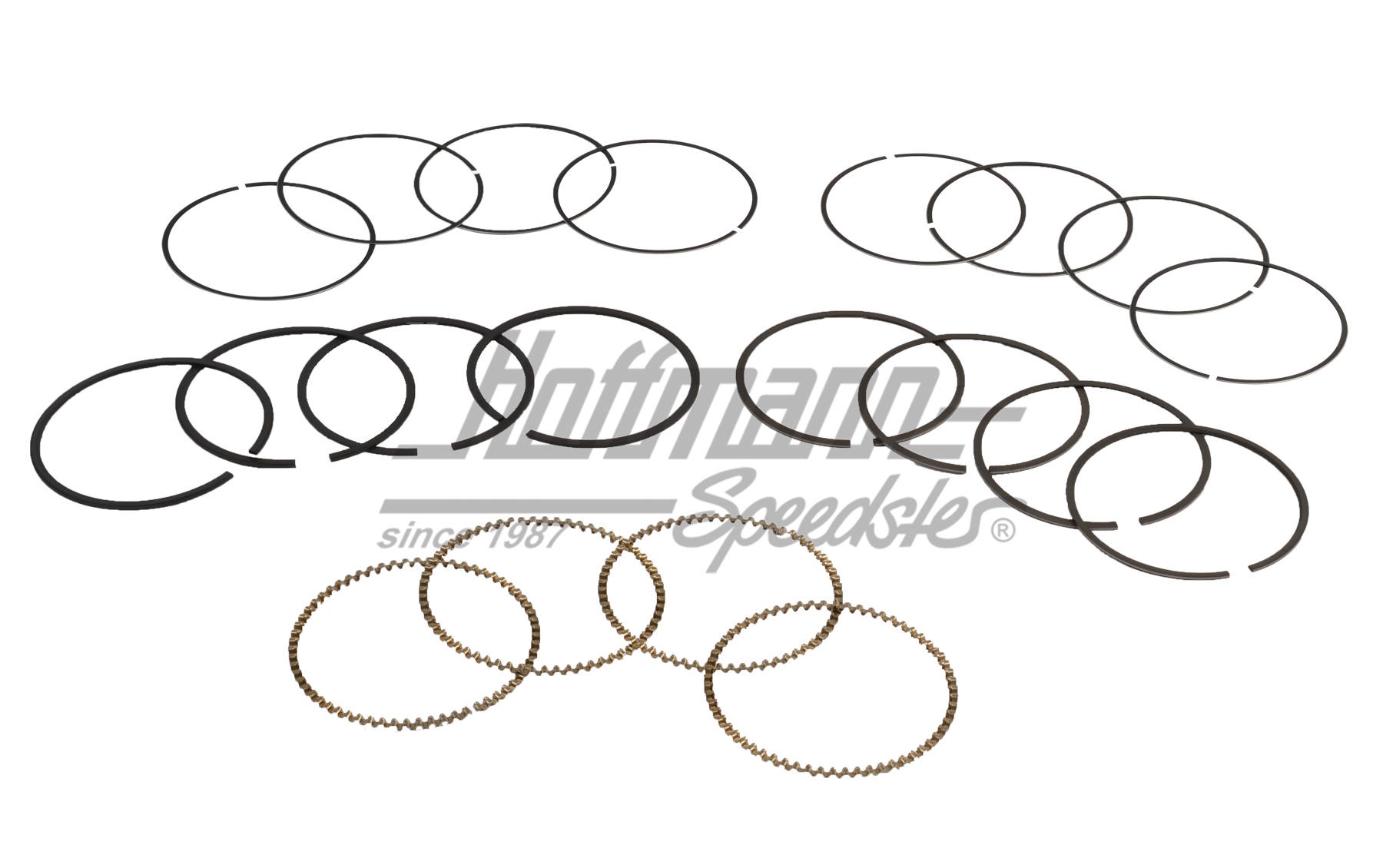 Piston rings, 86mm, for 4 pistons JE | 008 11 86RJE | 505-0684-22