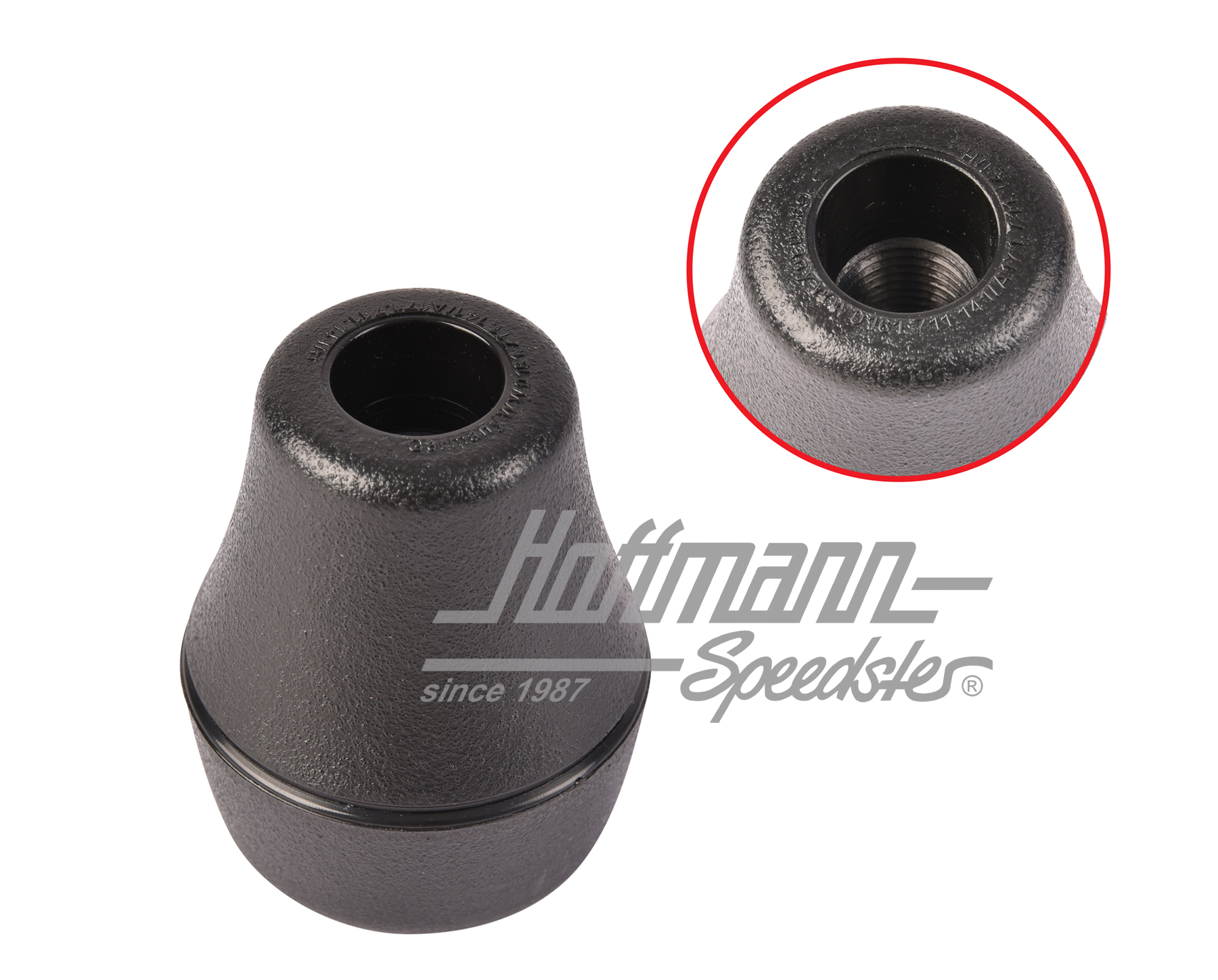 Shift-lever knob, standard, 5-gear, black                                                           