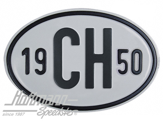 Nationality plate "CH", alu, with year 1950 |  | 020-2401-50