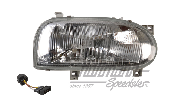 Headlight, Golf 3, -92/-97, Hella, right | 1AJ 007 235-281 | 219-3705-02