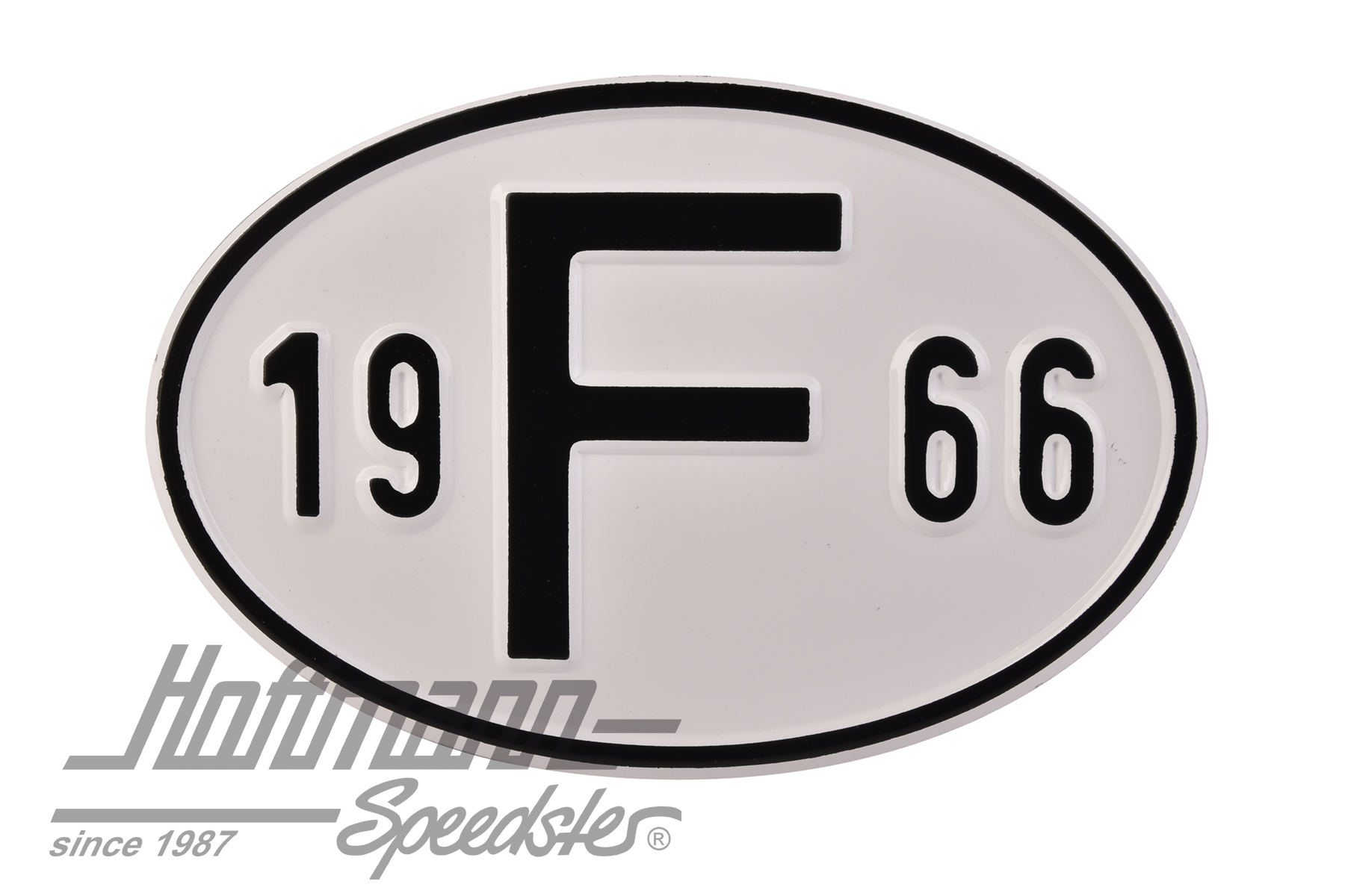 Nationality plate "F", alu, with year 1966 |  | 020-2399-66