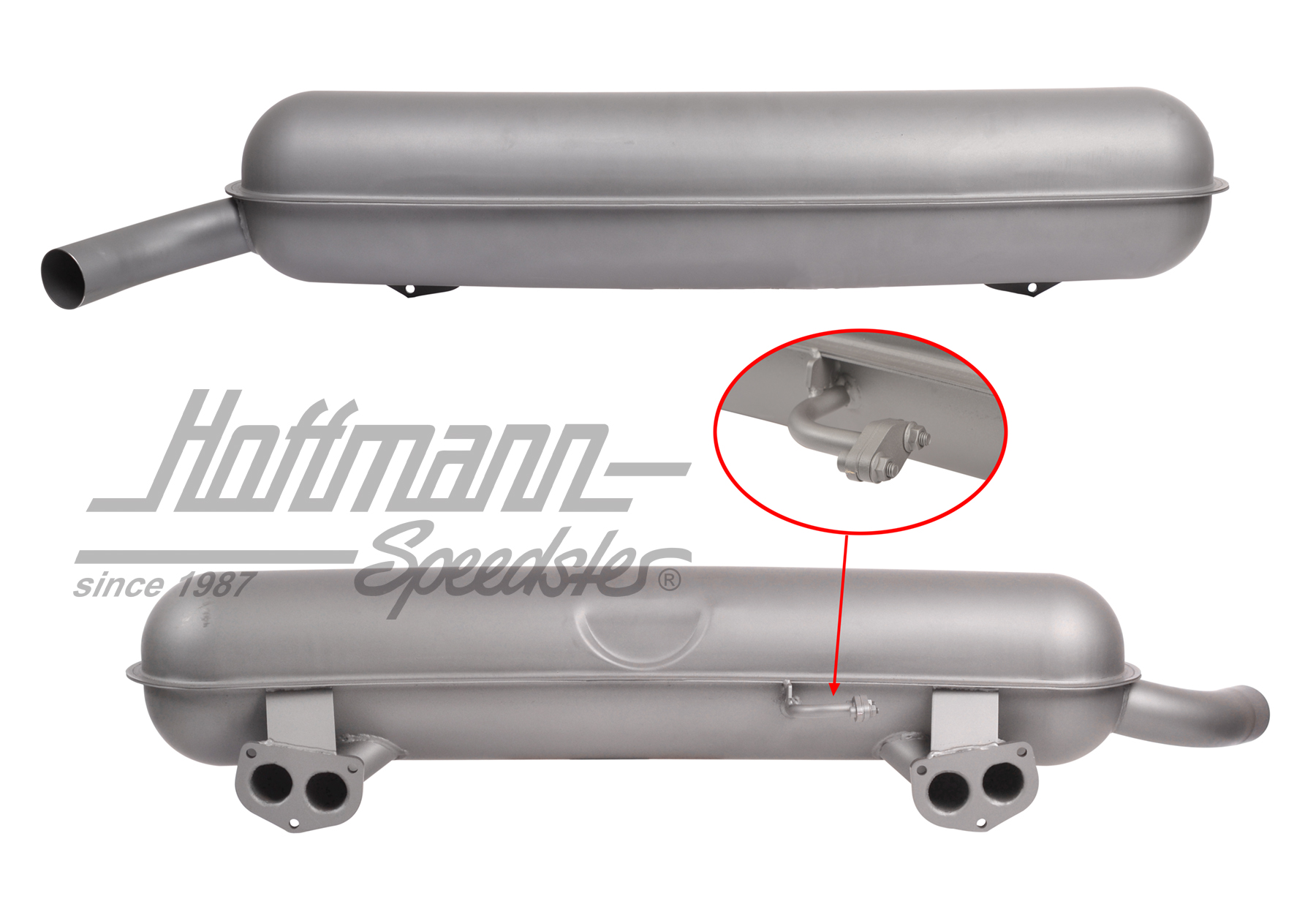 Exhaust, sheet steel, 912E, USA                                                                     