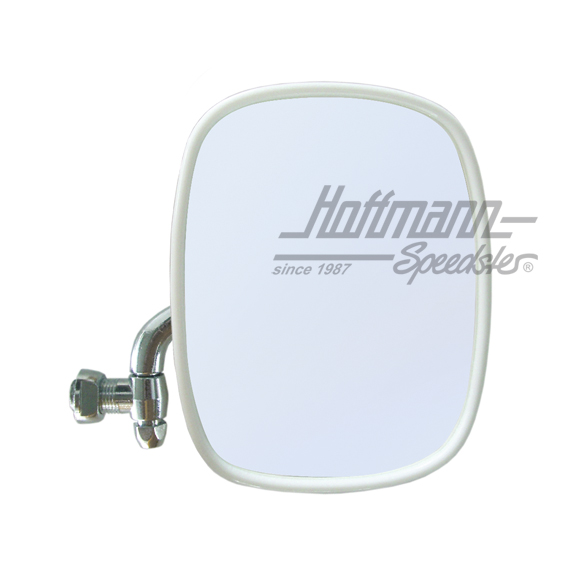 Rear-view mirror, Bus T2, 67-79, chromed, white, right | 211 857 514 F  weiß | 097-1072