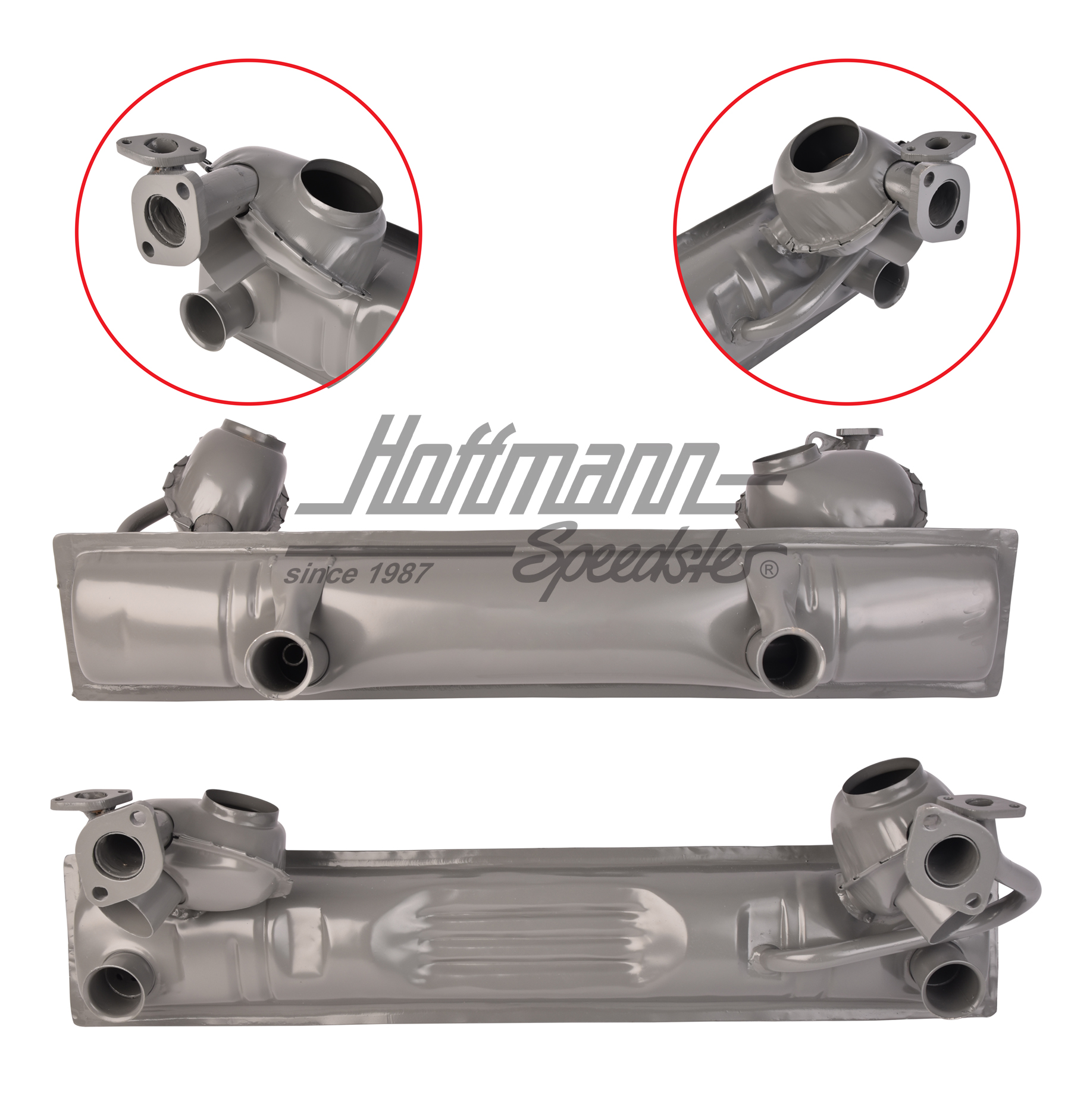 Exhaust, 25KW/34HP, 1.63- | 113 251 053 D/L | 020-3408