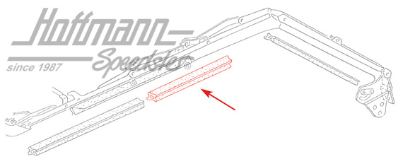 Folding-top seal, side window, upper, left | 155 871 361 D | 180-4021