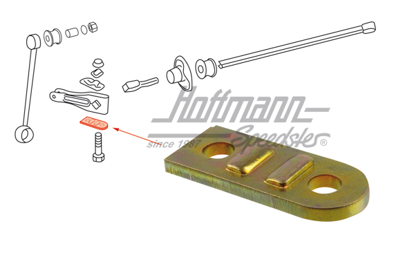 Guide plate, front axle, 65-76                                                                      