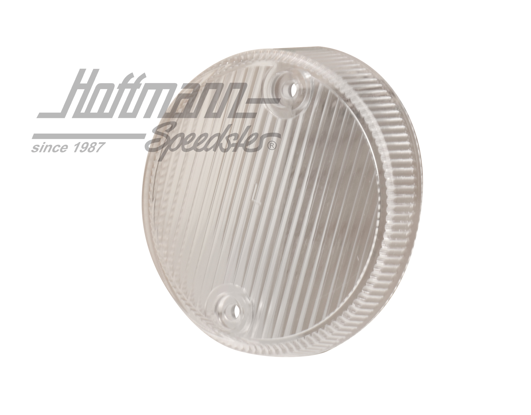 Glass, side marker light, white, left                                                               