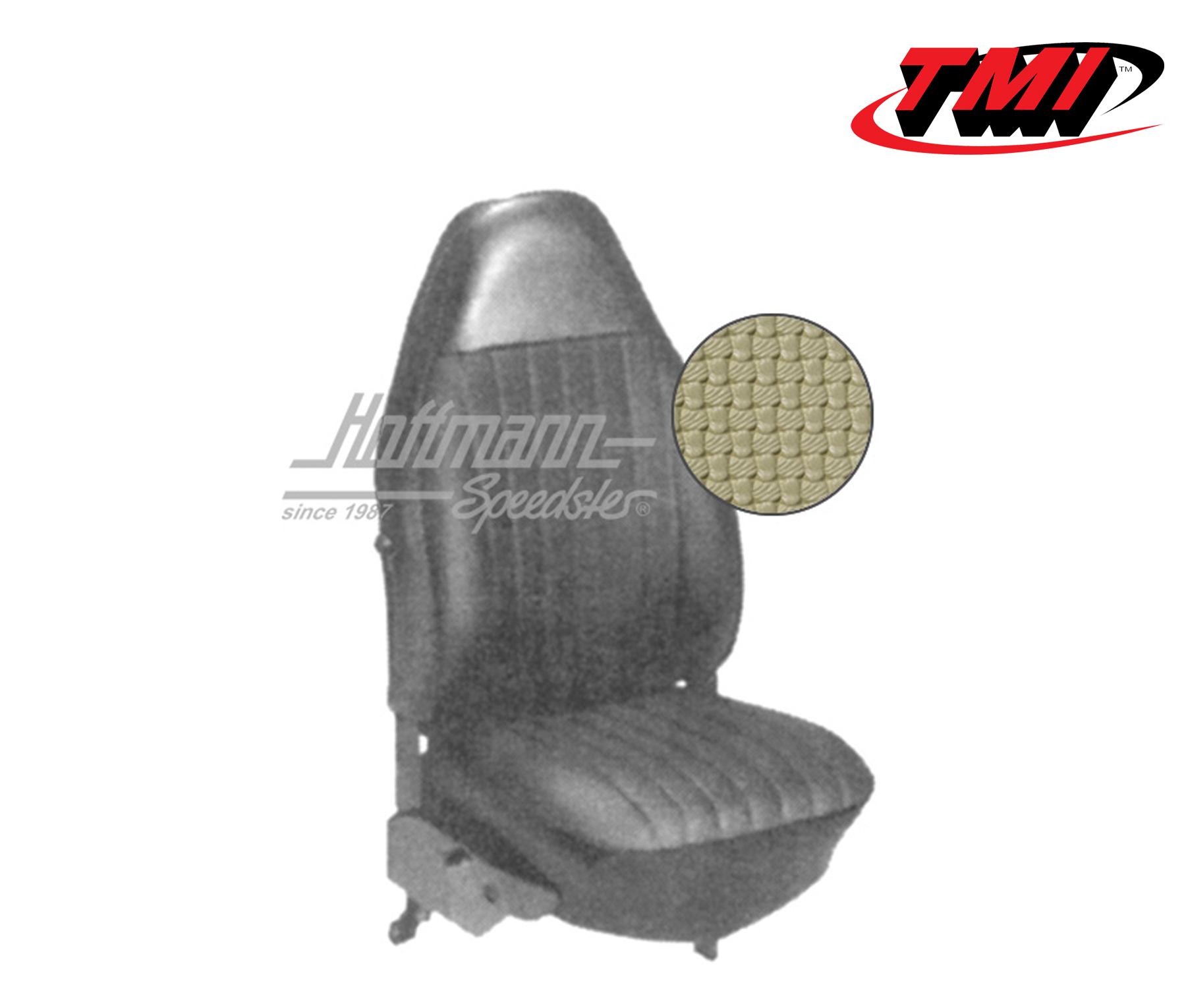 Seat upholstery, Conv., 8.72-7.73, Basketweave, beige | 43-1326-04 | 055-6230