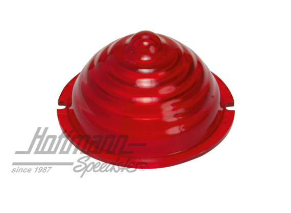 Turn-indicator lens, 356 A, front, red (plastic)                                                    
