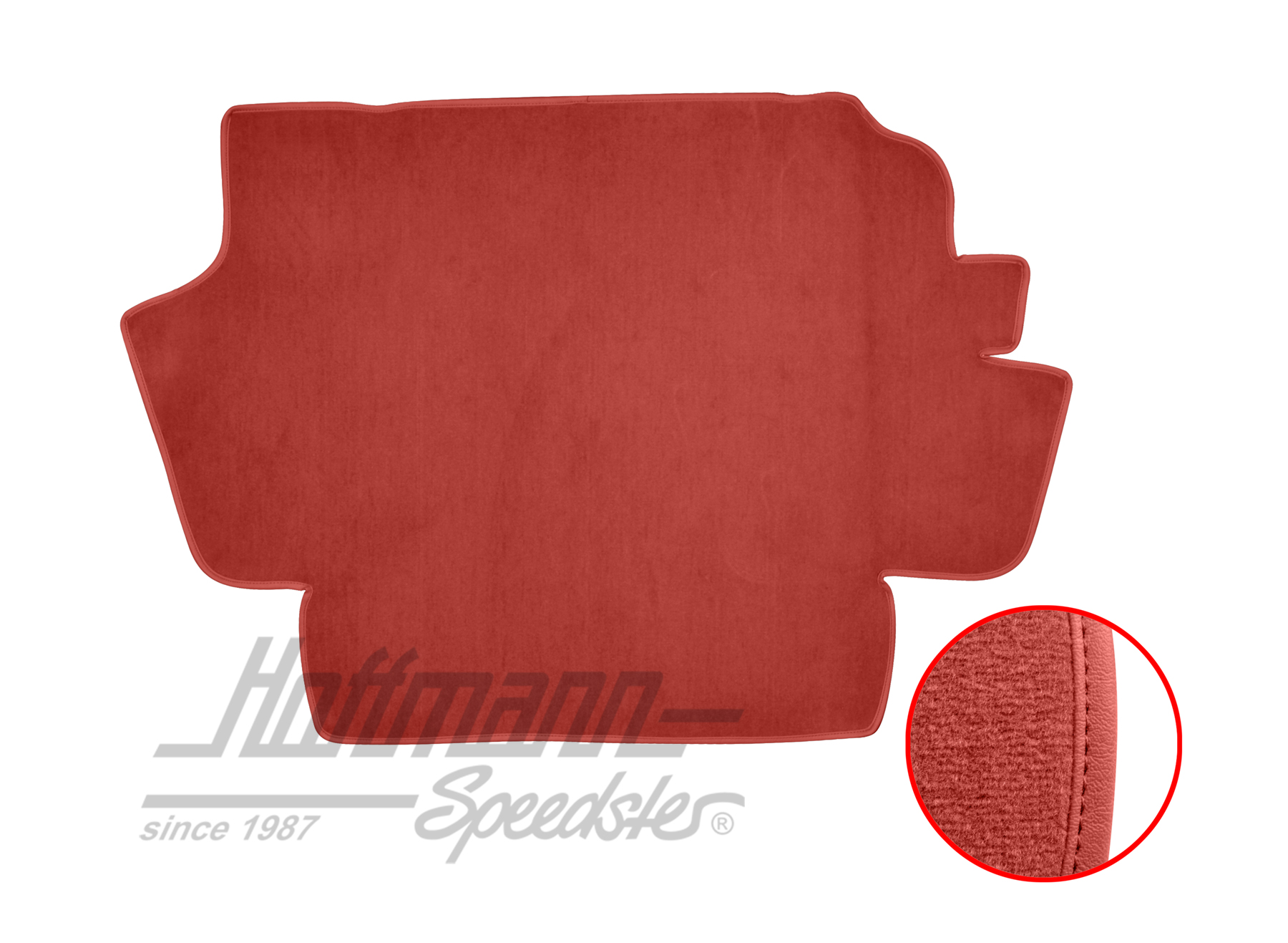 Trunk carpet kit, 8.61-, light red |  | 026-6427