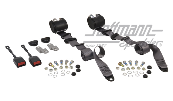 Retractor belt, front, Sedan / Convertible, grey | DE0573-01KS | 045-9180-04