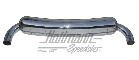 Sports exhaust, stainless steel, 2x70mm, 66-73                                                      