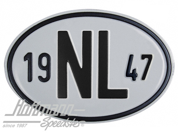 Nationality plate "NL", alu, with year 1947 |  | 020-2391-47