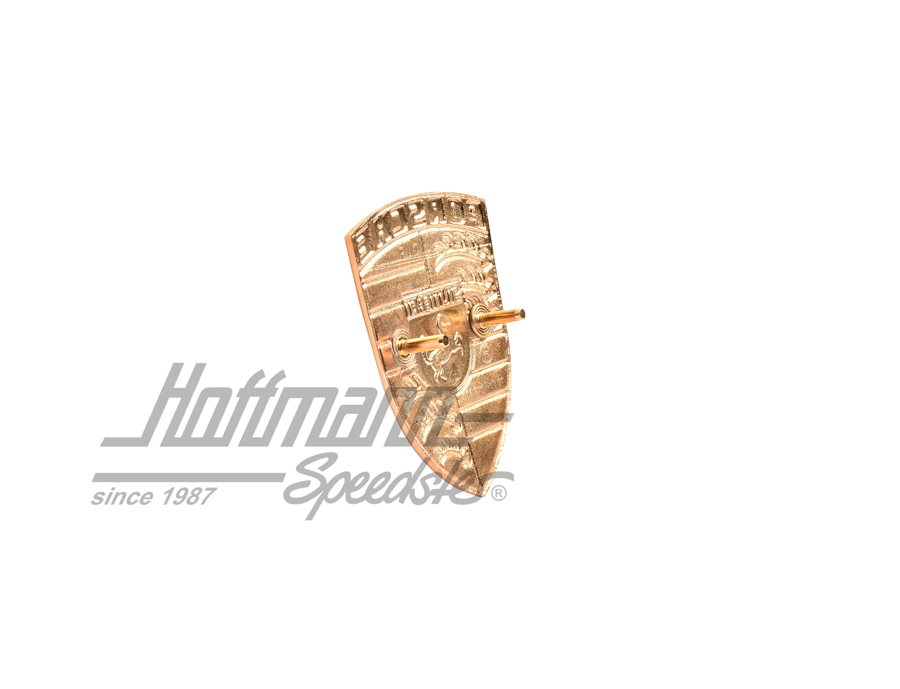 Front hood emblem, 911, 66-73, orange, NOS                                                          