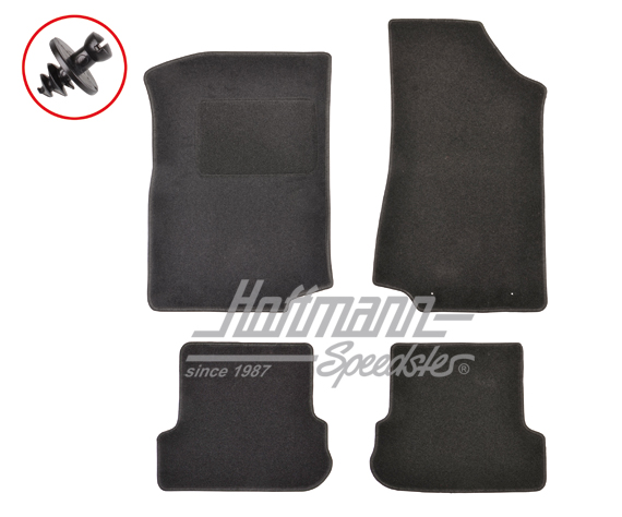 Floor mats, Golf 2, 4-pieces, black |  | 200-6005