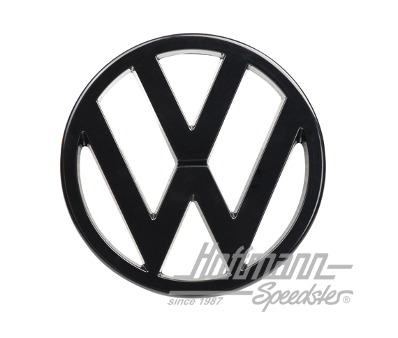 Emblem, front, black, Golf, Bus T3, 74- | 171 853 601 | 180-6500-08