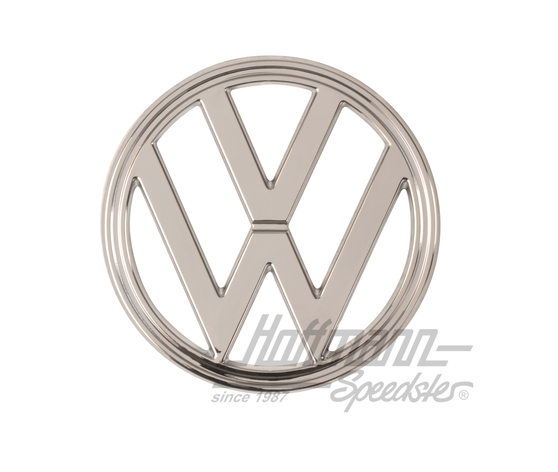 Emblem, front, Bus T2, 180mm, chromed | 241 853 601 E | 097-1081