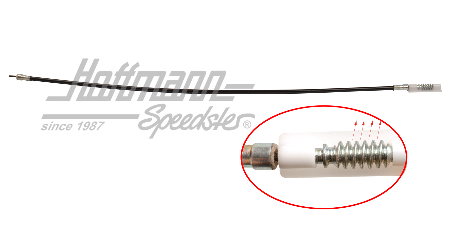 Shaft, convertible-top motor, 911/964/993, right | 993 561 922 03 C | 580-1290-22