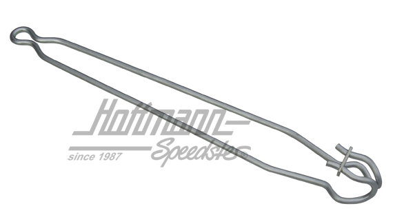 Supporting spring, engine lid/side flap, 63-71, silver                                              