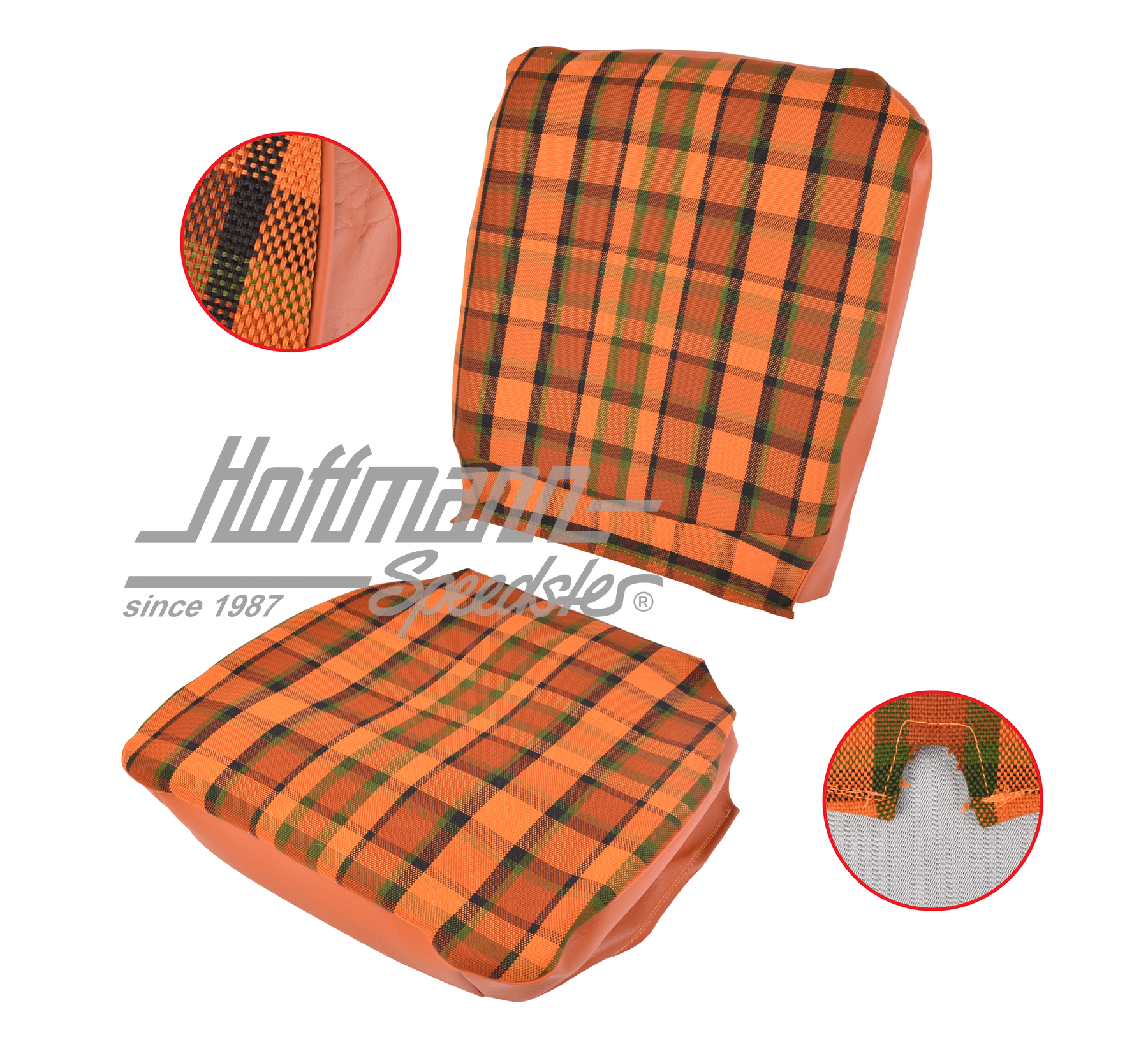 Seat cover, Westfalia, red/orange, 68-74 |  | 098-1305-63