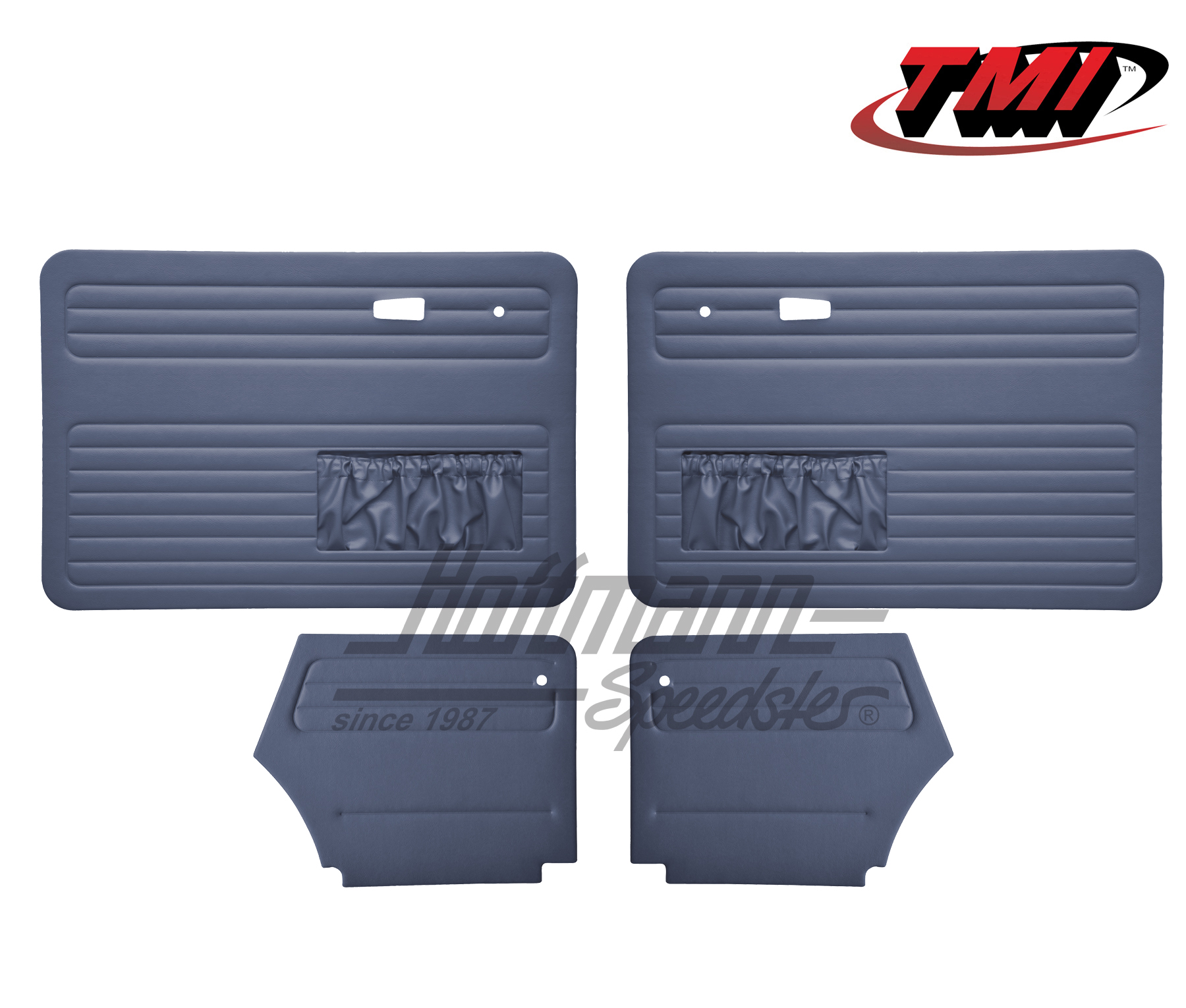 Door panels, Beetle Convertible, 8.72-, blue | 10-1330-18 | 055-7588