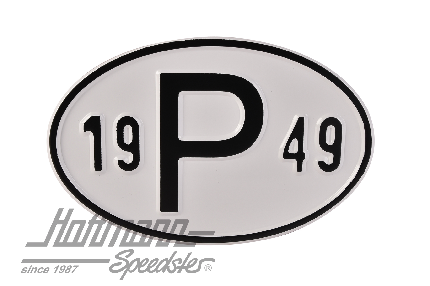 Nationality plate, alu, "P", with year 1949 |  | 020-2405-49