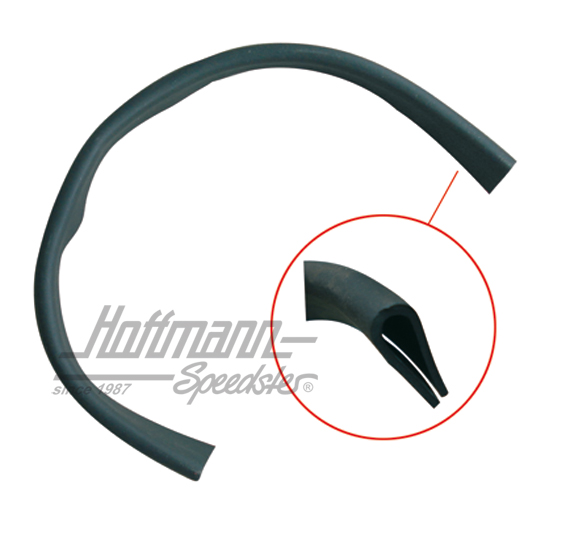 Rubber, window-lifter rail, front | 113 837 571 C | 020-5169