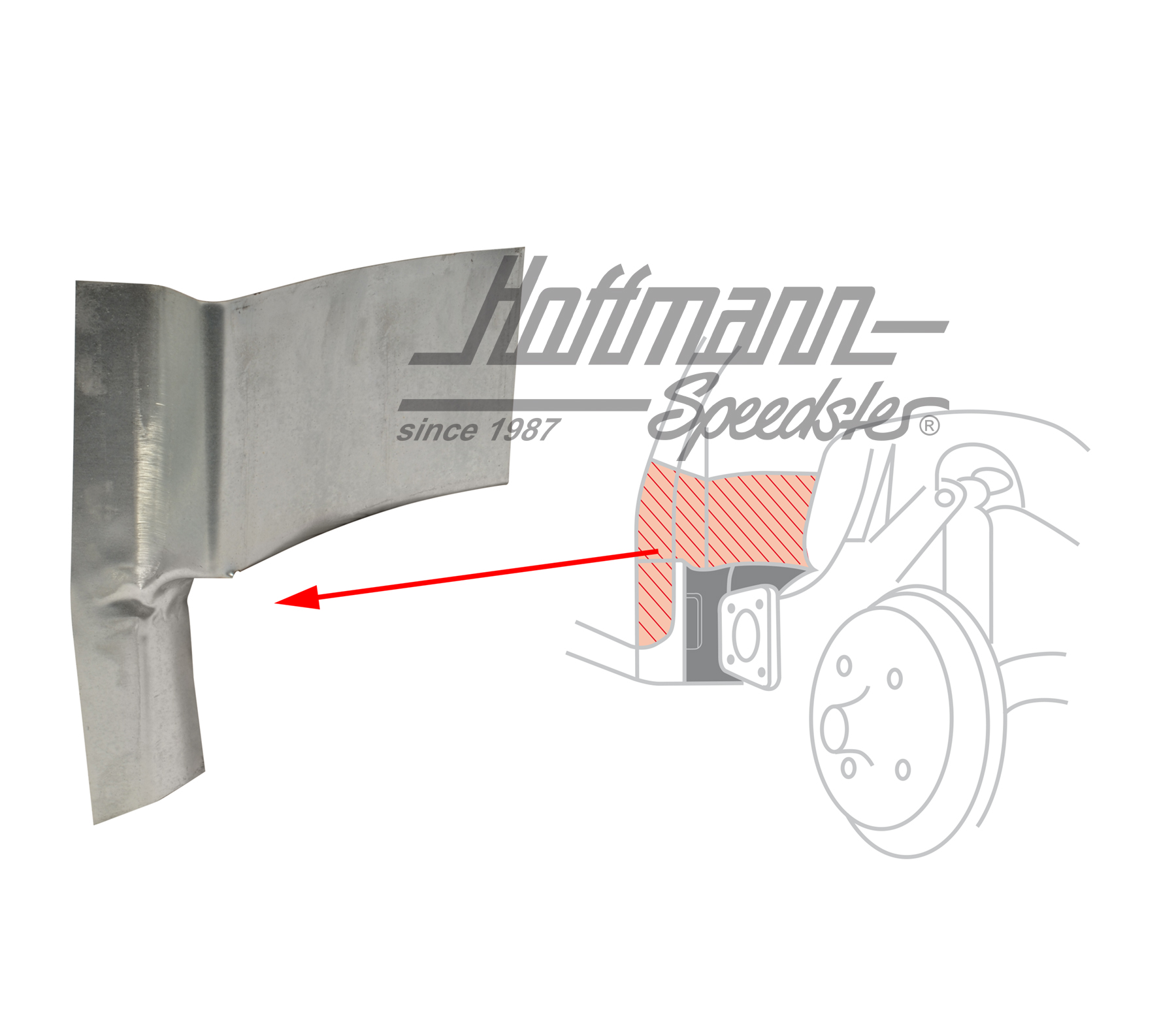Front splash panel, rear wheel, left | --- --- --- | 050-2341