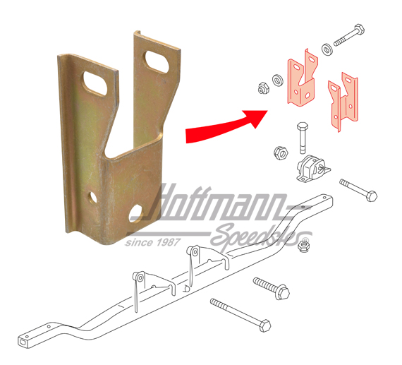 Retainer, engine mount, 1.6, 8.71-7.79                                                              