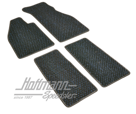 Floor mats, coco, .59-.72, blue/black | ZVW 2BBL | 020-5381-25