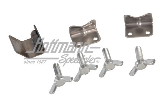 Safari-window set, front, stainless steel                                                           