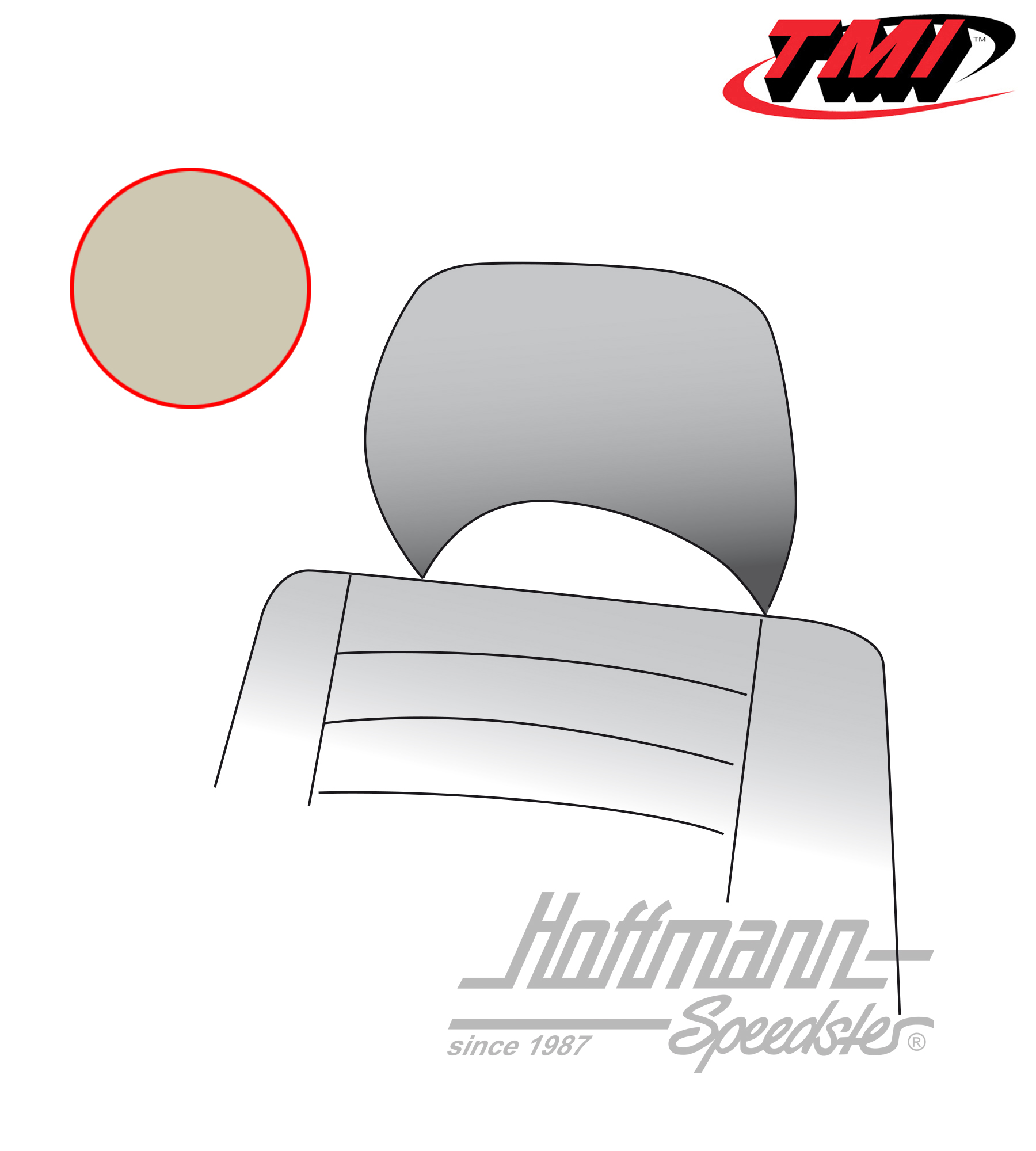 Headrest covers, Bus T2, 76-79, off-white | 43-2131-15 | 098-0643-50