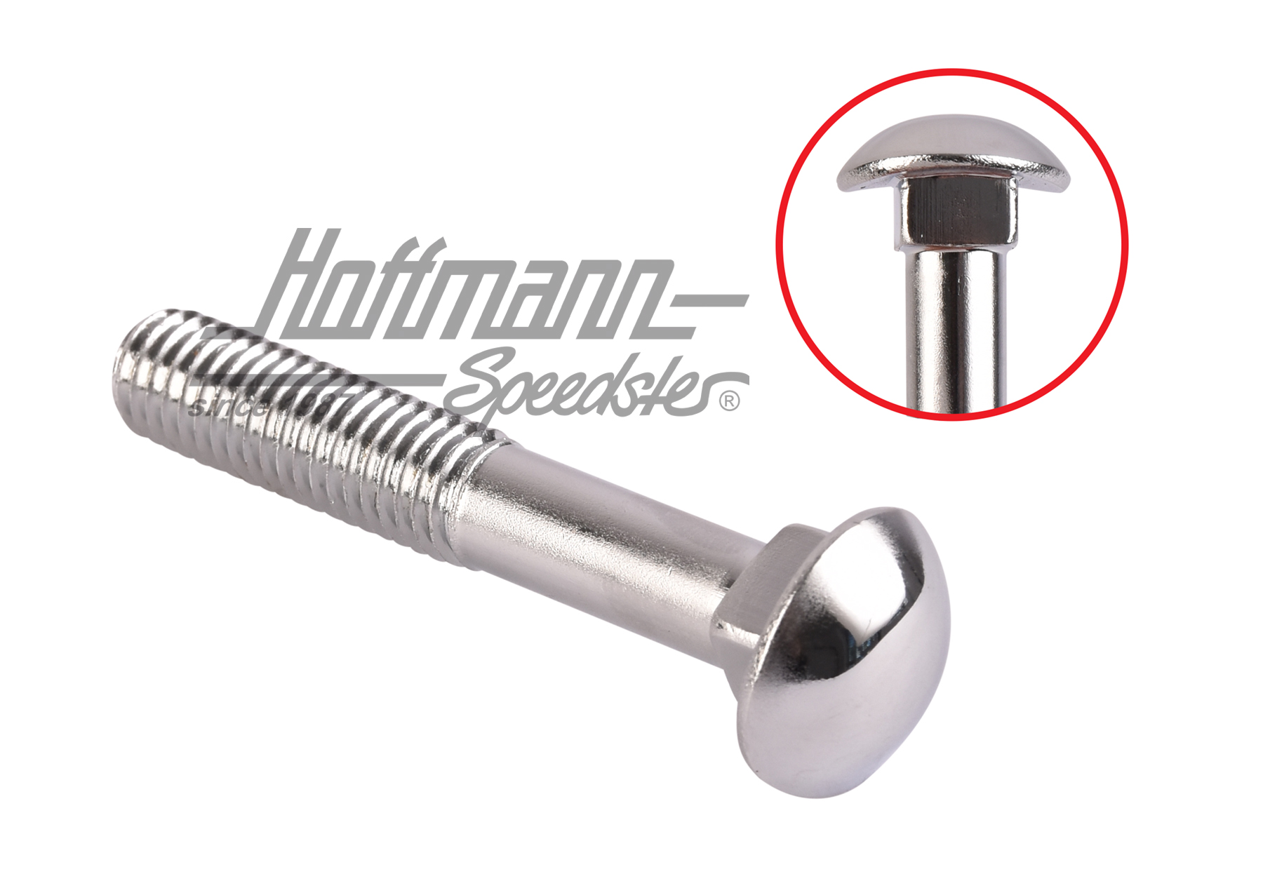 Ornamental bumper bolt, chromed, M8x55 | 311 707 141 C | 069-9291