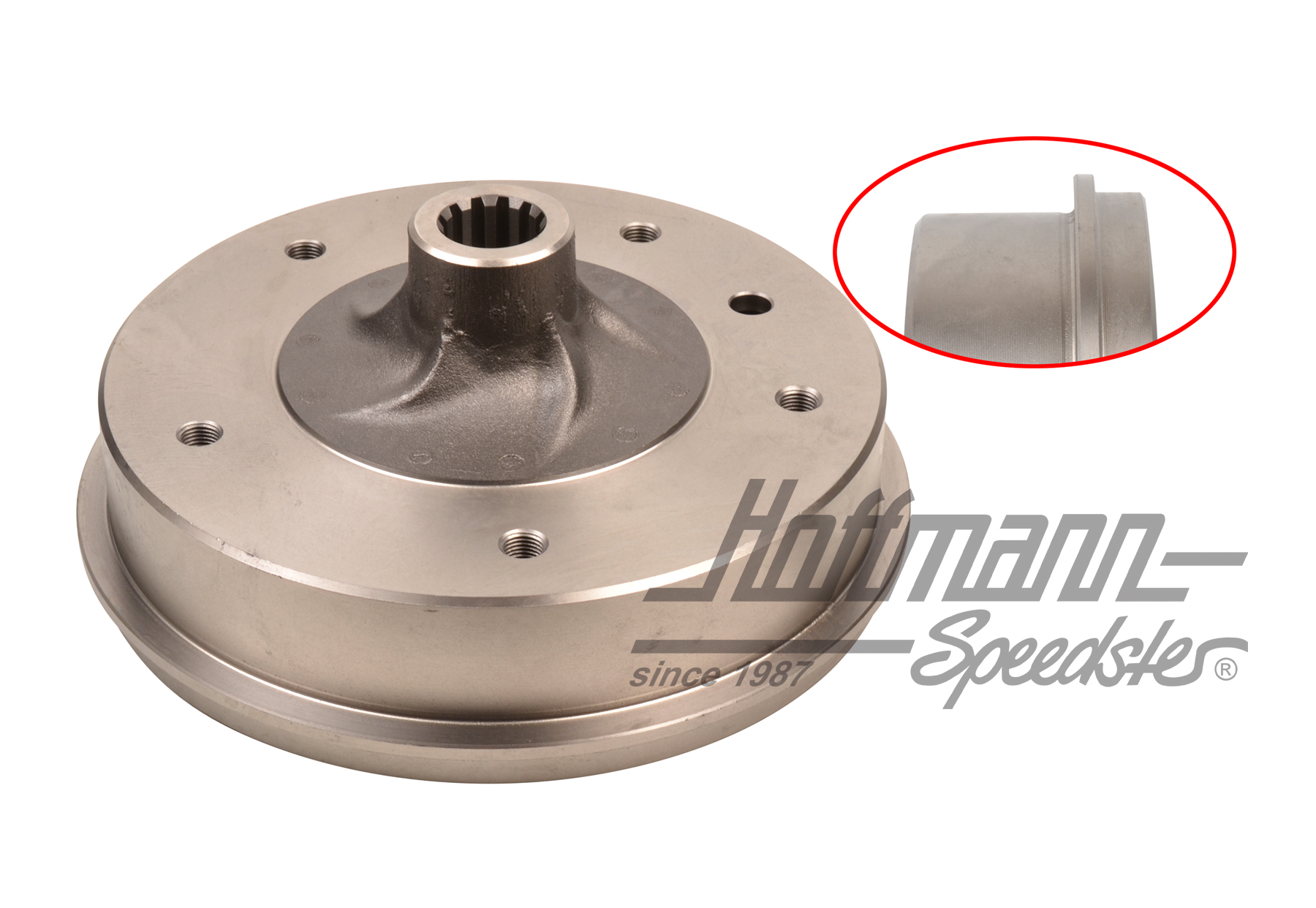 Brake drum, rear, Bus T1, 8.63-7.67 | 211 501 615 E | 089-2648